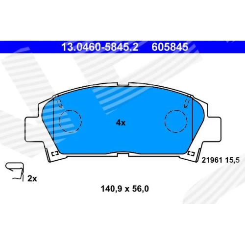 BRAKE PADS FOR DISC BRAKES - 0