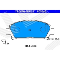 Brake pads for disc brakes