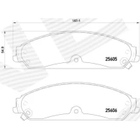 Brake pads for disc brakes