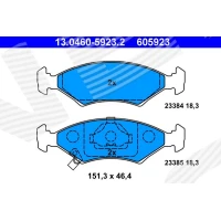 Brake pads for disc brakes