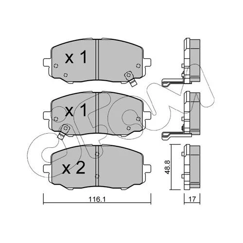 BRAKE PADS FOR DISC BRAKES - 0