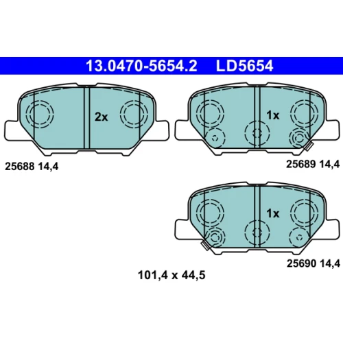 BRAKE PADS FOR DISC BRAKES - 0