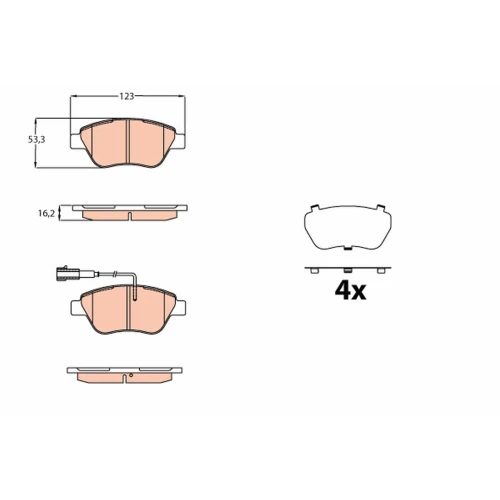 BRAKE PADS FOR DISC BRAKES - 0