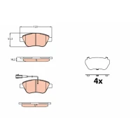 Brake pads for disc brakes