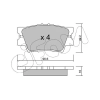 Brake pads for disc brakes