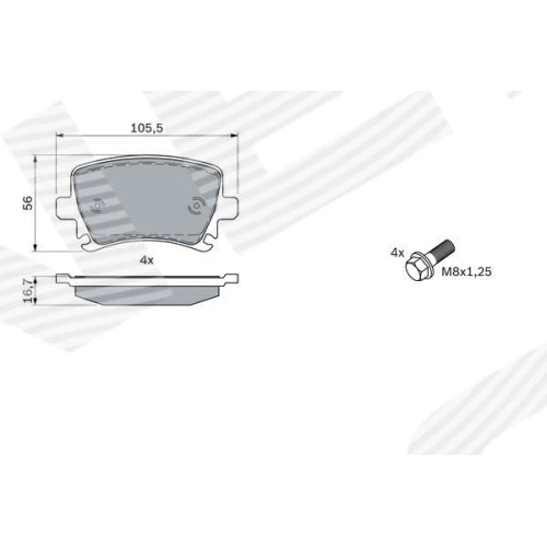 BRAKE PADS FOR DISC BRAKES - 4