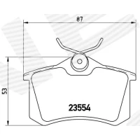 Brake pads for disc brakes