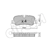 Brake pads for disc brakes