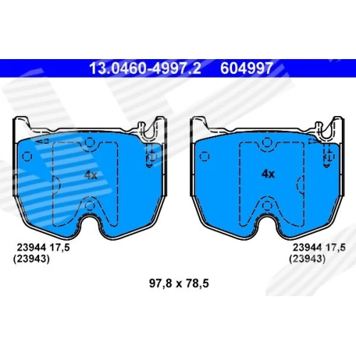 BRAKE PADS FOR DISC BRAKES - 0