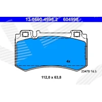 Brake pads for disc brakes