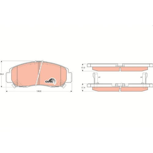 BRAKE PADS FOR DISC BRAKES - 0