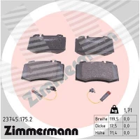 Brake pads for disc brakes