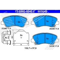 Brake pads for disc brakes