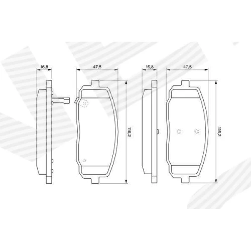 BRAKE PADS FOR DISC BRAKES - 4