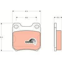 Brake pads for disc brakes