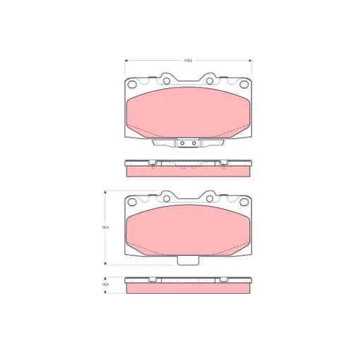 BRAKE PADS FOR DISC BRAKES - 0