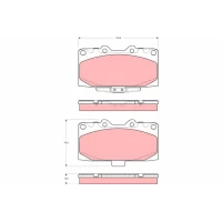 Brake pads for disc brakes