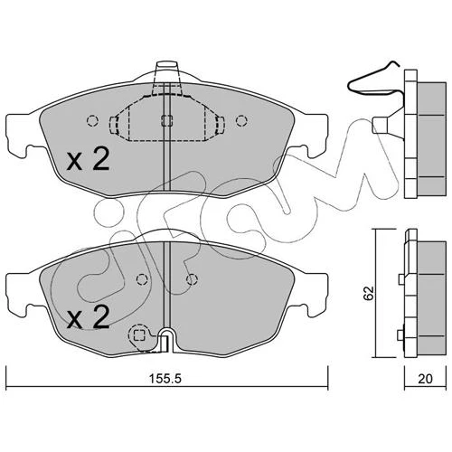 BRAKE PADS FOR DISC BRAKES - 0