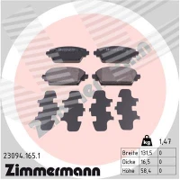 Brake pads for disc brakes