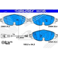 Brake pads for disc brakes