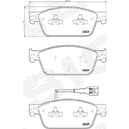 BRAKE PADS FOR DISC BRAKES - 1