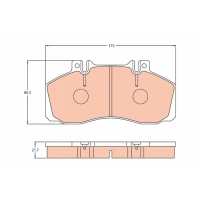 Brake pads for disc brakes