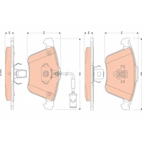 Brake pads for disc brakes