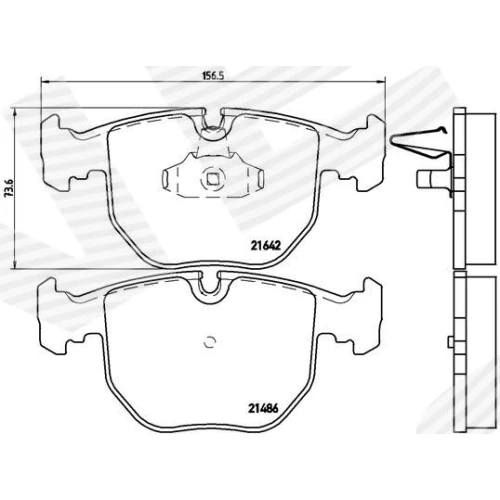 BRAKE PADS FOR DISC BRAKES - 0