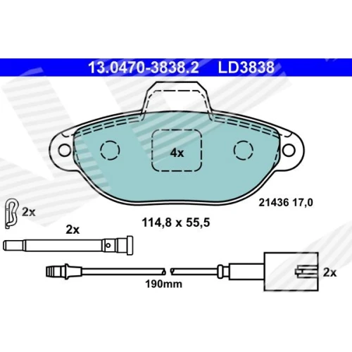 BRAKE PADS FOR DISC BRAKES - 0