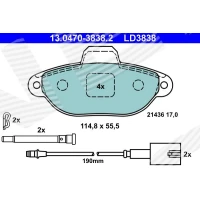 Brake pads for disc brakes