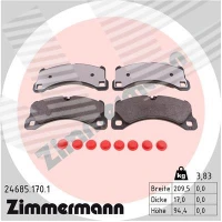 Brake pads for disc brakes