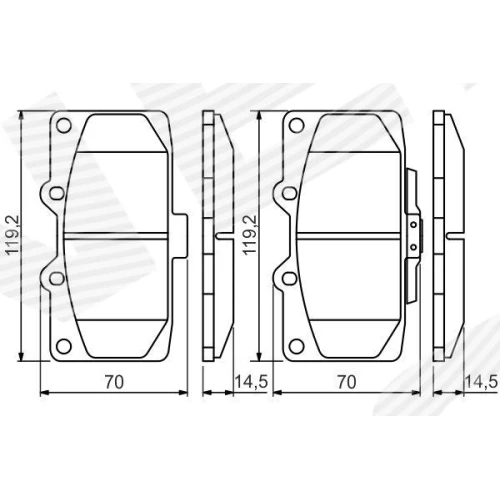 BRAKE PADS FOR DISC BRAKES - 4