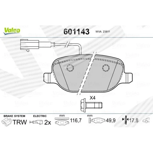 BRAKE PADS FOR DISC BRAKES - 0