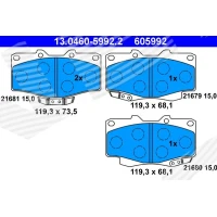 Brake pads for disc brakes