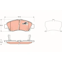 Brake pads for disc brakes