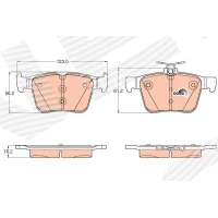 Brake pads for disc brakes