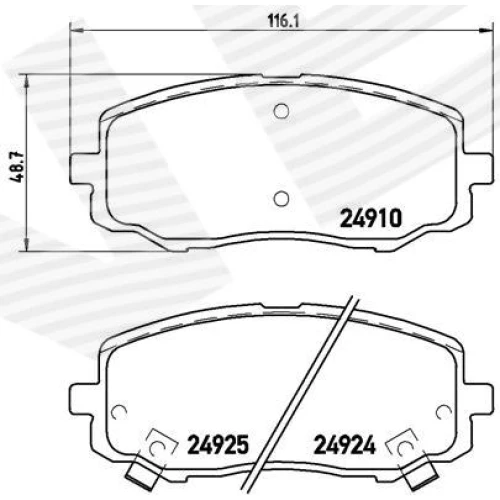 BRAKE PADS FOR DISC BRAKES - 0