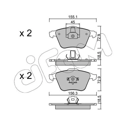 BRAKE PADS FOR DISC BRAKES - 0