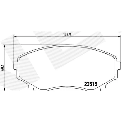 BRAKE PADS FOR DISC BRAKES - 0