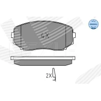 Brake pads for disc brakes