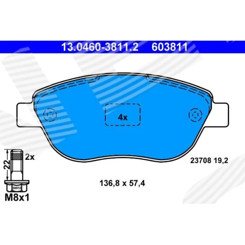 BRAKE PADS FOR DISC BRAKES - 0