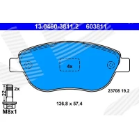 Brake pads for disc brakes