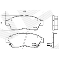 Brake pads for disc brakes