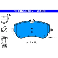 Brake pads for disc brakes