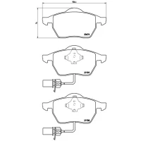 Brake pads for disc brakes