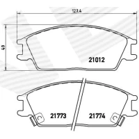 Brake pads for disc brakes