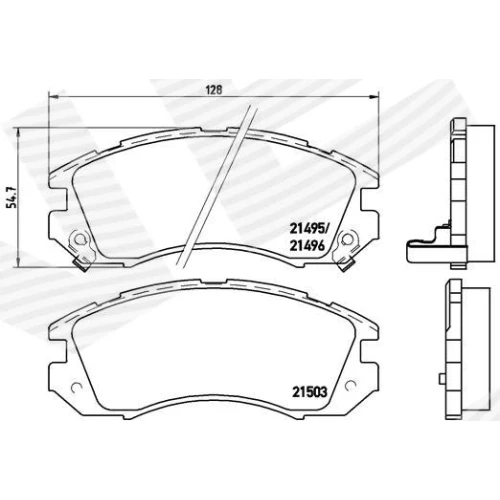 BRAKE PADS FOR DISC BRAKES - 0