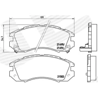 Brake pads for disc brakes