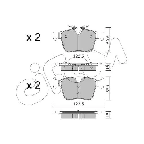 BRAKE PADS FOR DISC BRAKES - 0