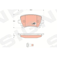 Brake pads for disc brakes